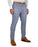 Athletic Fit Stretch Suit - Textured Light Blue with White Windowpane
