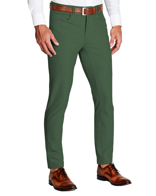 Athletic Fit Stretch Tech Chino - Hunter Green