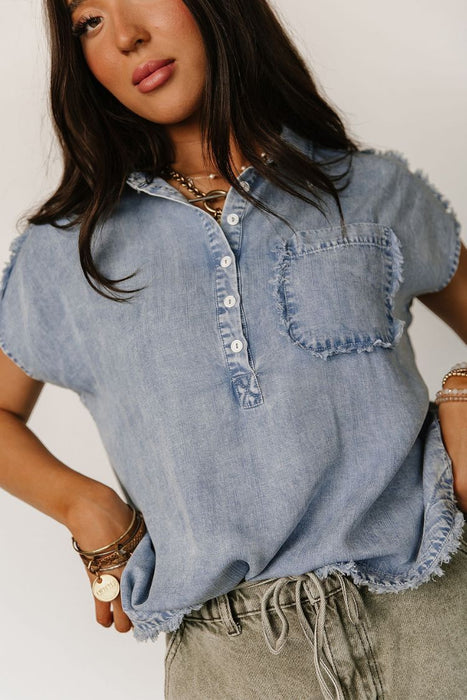 Georgia Chambray Top