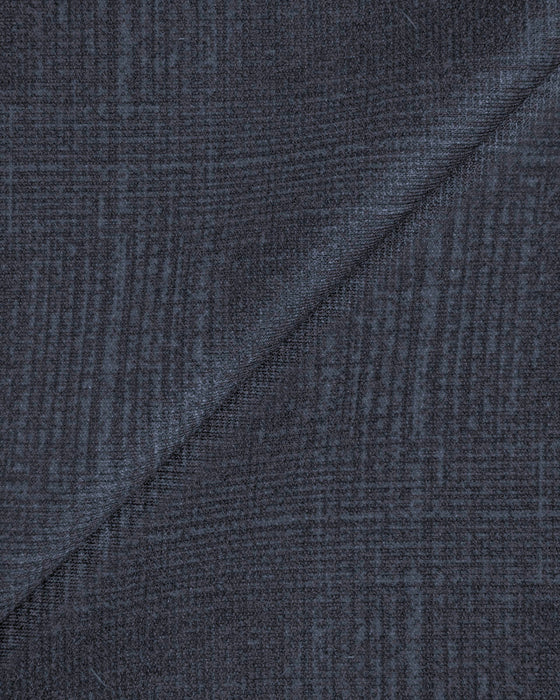 Athletic Fit Stretch Blazer - Midnight Navy Plaid