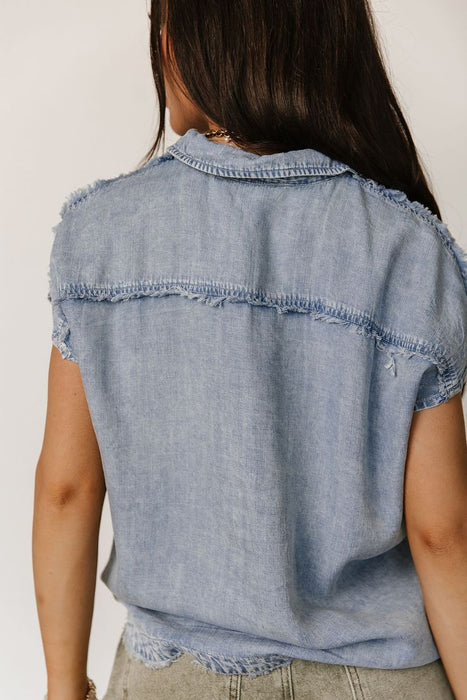 Georgia Chambray Top