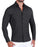 "The Bandit" Sport Shirt - Black Herringbone Print