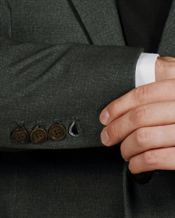 Athletic Fit Stretch Blazer - Deep Olive