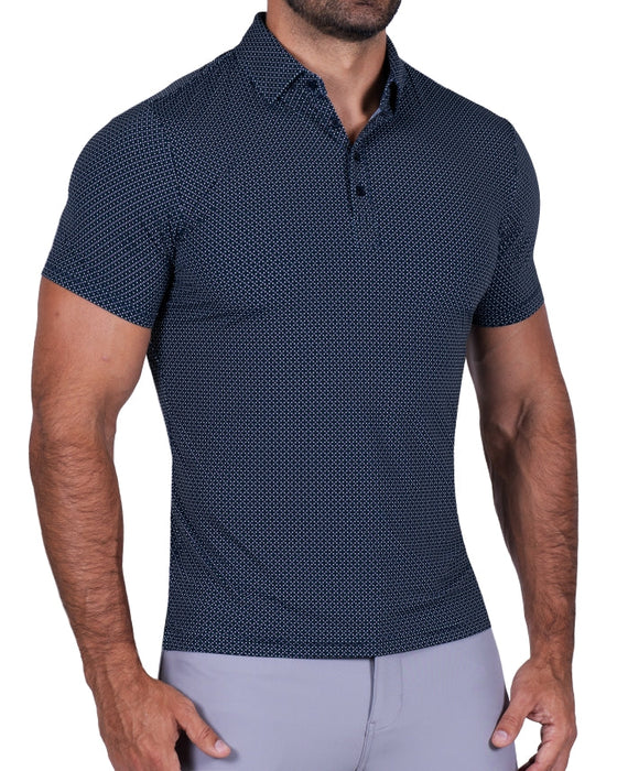 "The Bronx" Navy with Geo Mini Squares