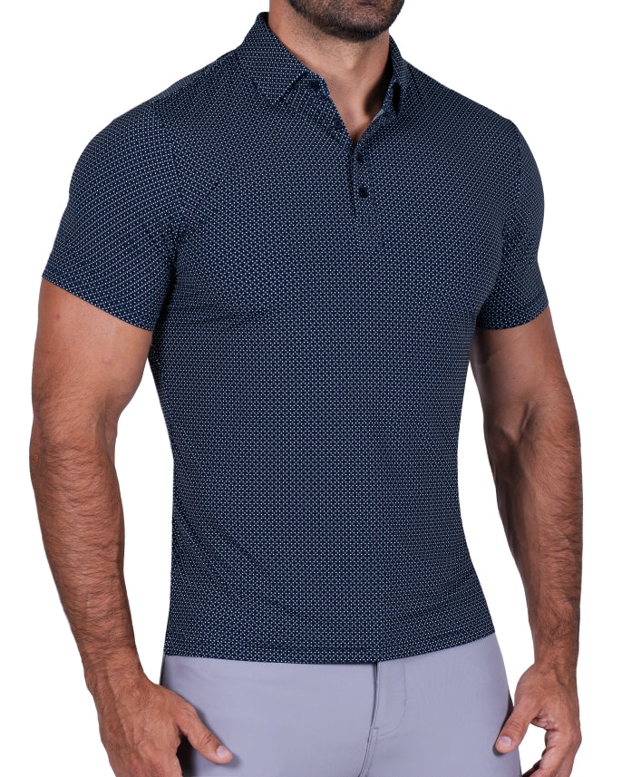 "The Bronx" Navy with Geo Mini Squares