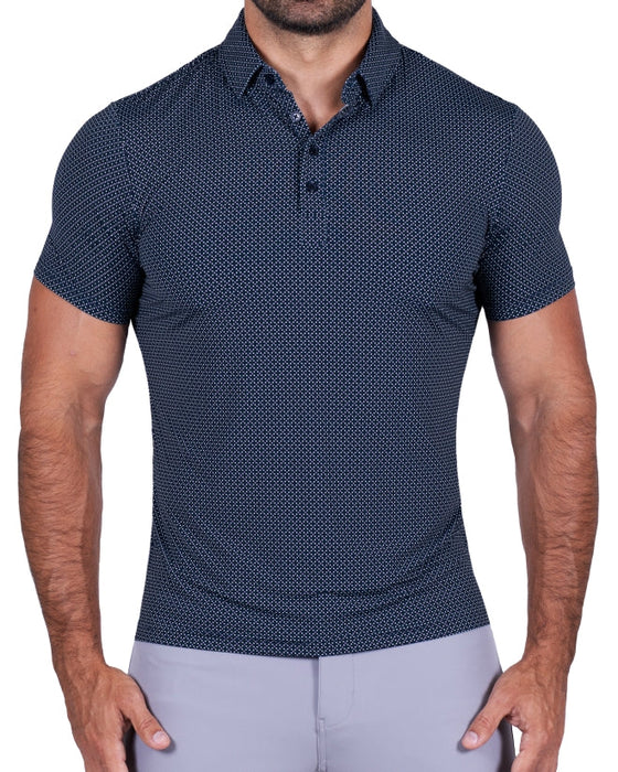 "The Bronx" Navy with Geo Mini Squares