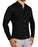 Banded Collar Button Down - Black