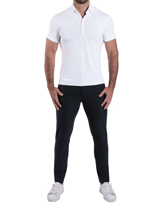 "The Blitz" Abstract Navy Lines