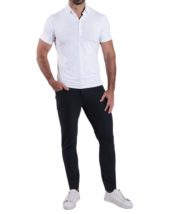 "The Blitz" Abstract Navy Lines