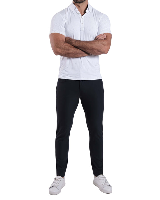 "The Blitz" Abstract Navy Lines