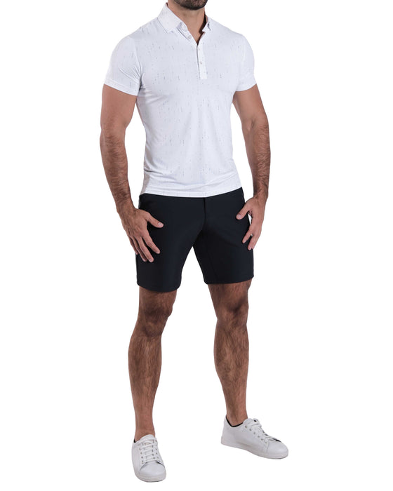 "The Blitz" Abstract Navy Lines