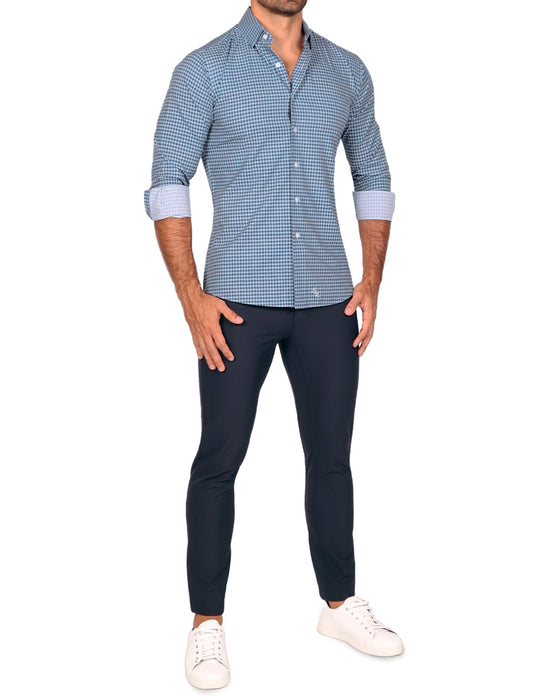 "The Brooklyn" Navy & Light Blue Gingham