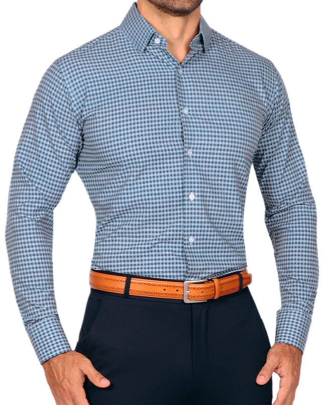 "The Brooklyn" Navy & Light Blue Gingham