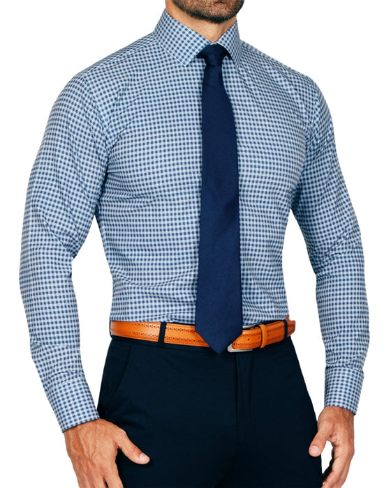 "The Brooklyn" Navy & Light Blue Gingham