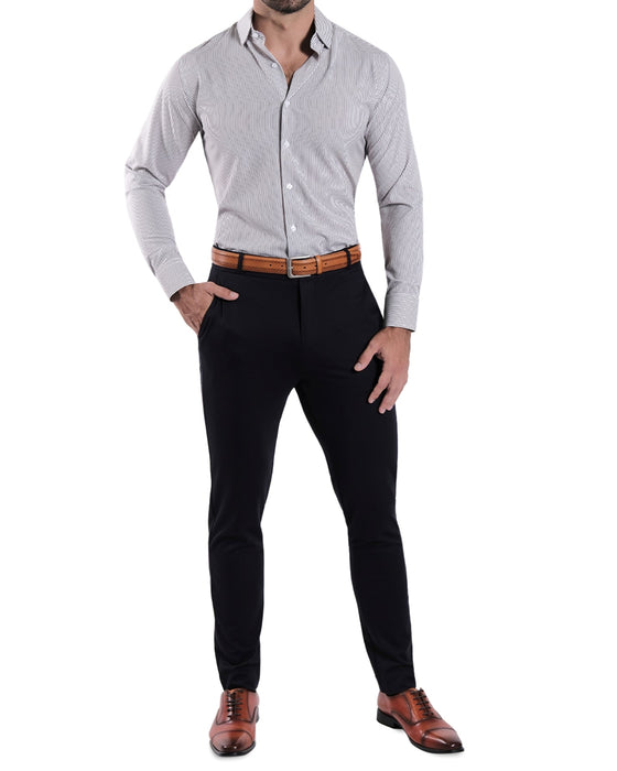 "The Calloway" Dark Brown Bengal Stripe