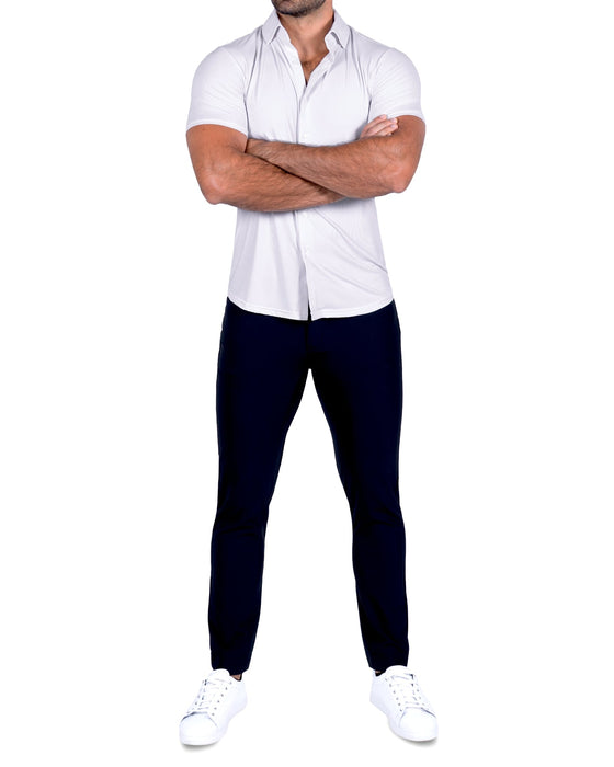 "The Cove" Light Stone Pinstripe