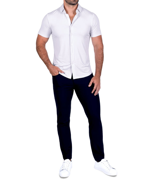 "The Cove" Light Stone Pinstripe