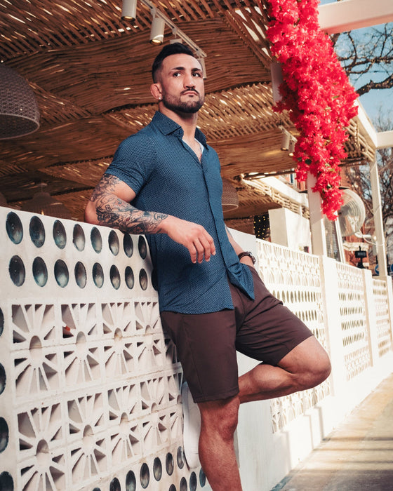 Athletic Fit Shorts - Brown