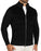 Corduroy Knit Zip Jacket - Black
