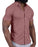 "The Booker" Maroon Pique Short Sleeve Button Down