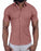 "The Booker" Maroon Pique Short Sleeve Button Down
