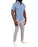 "The Capri" Sky Blue Pique Short Sleeve Button Down