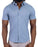 "The Capri" Sky Blue Pique Short Sleeve Button Down