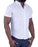 "The Kendric" White Pique Short Sleeve Button Down
