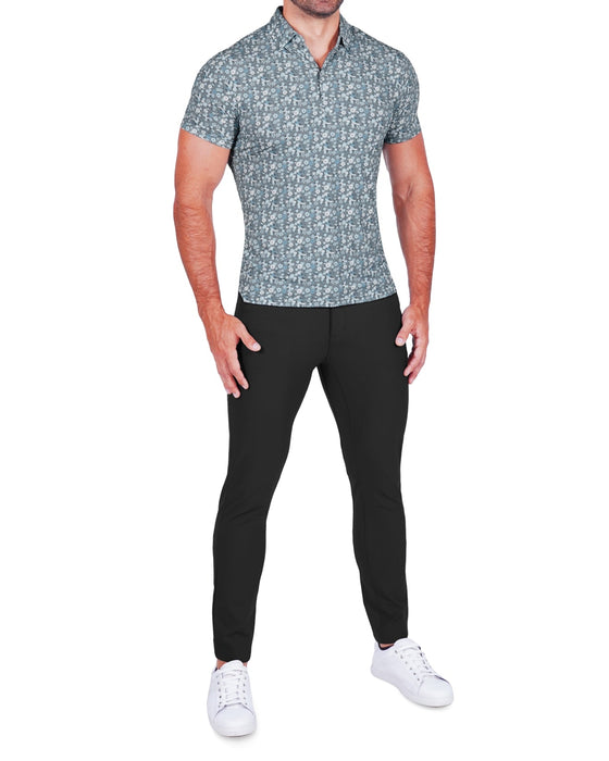 "The Evergreen" Abstract Sage Floral Print