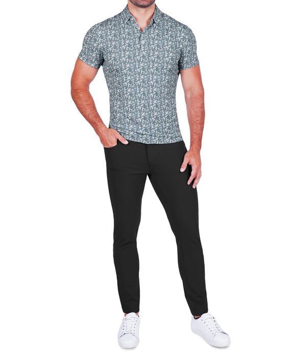 "The Evergreen" Abstract Sage Floral Print