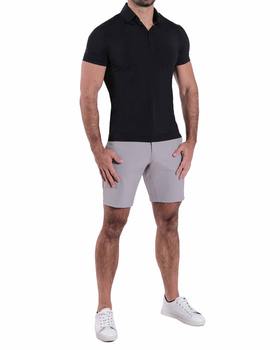 "The Fox" Black & Grey Mini Abstract Print