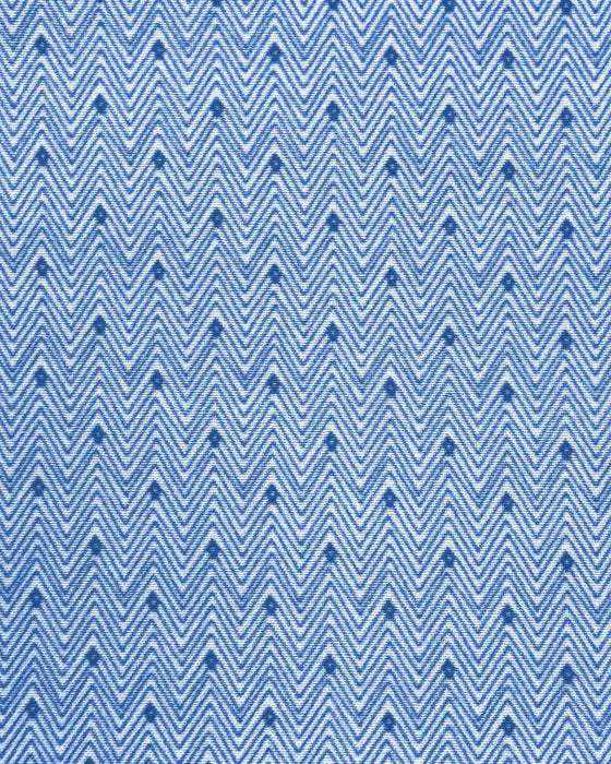 "The West Coast" Light Blue Mini Chevron with Navy Dots