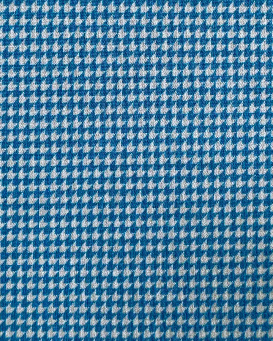 "The Castle Rock" Sky Blue Mini Houndstooth