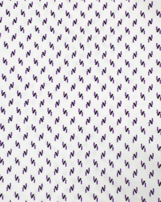 "The Rainer" Purple and Navy Geo Z Print