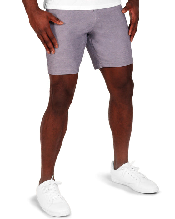 Athletic Fit Pique Shorts - Light Grey