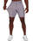Athletic Fit Pique Shorts - Light Grey
