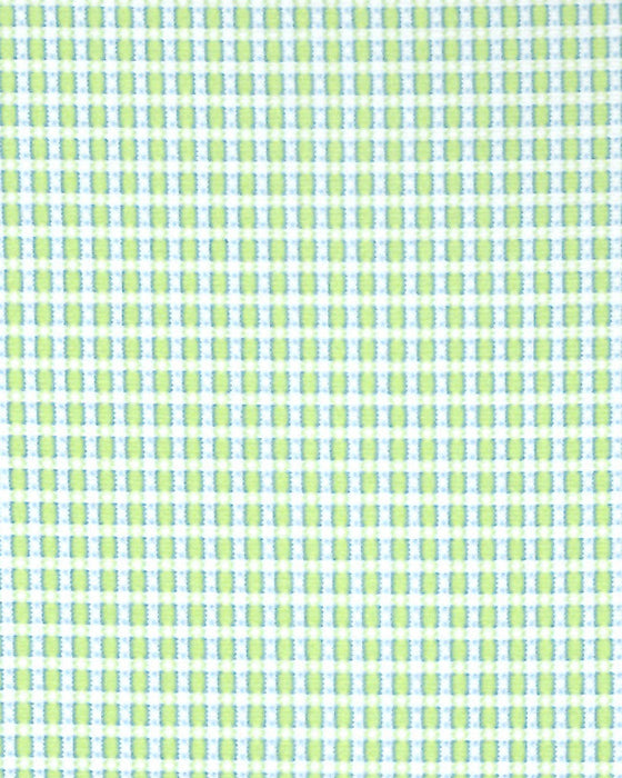 "The Labonte" Sport Shirt - Green & Turquoise Mini Check