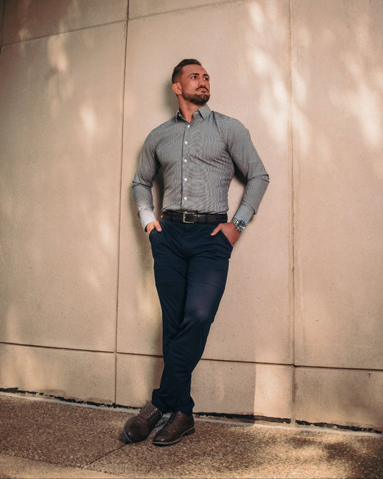 "The La Porta" Green, White, & Black Mini Double Check