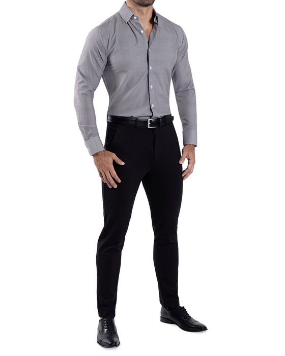 "The Mahoney" Dark Grey Weave