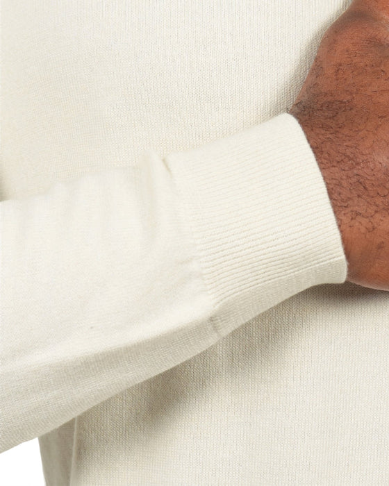 Mid-Weight Wool Turtleneck - Cream