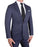 Athletic Fit Stretch Suit - Midnight Navy Plaid