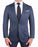 Athletic Fit Stretch Blazer - Midnight Navy Plaid