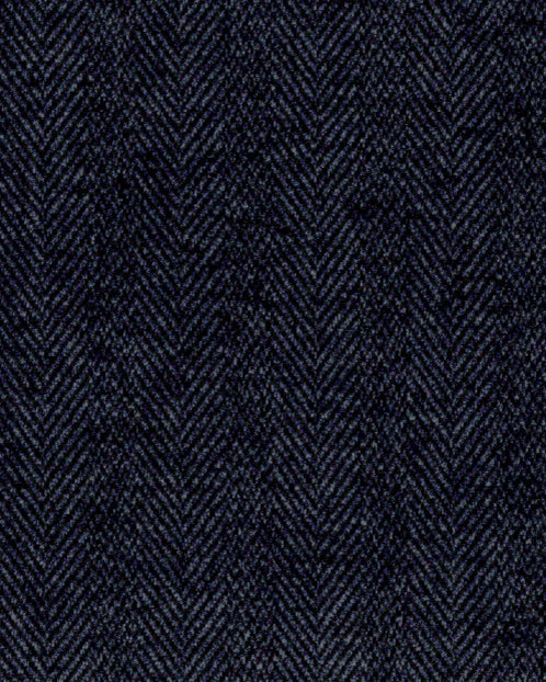 Athletic Fit Stretch Wool Blazer - Navy Herringbone