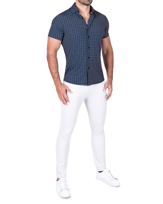 "The Petoskey" Navy & Blue Big Gingham