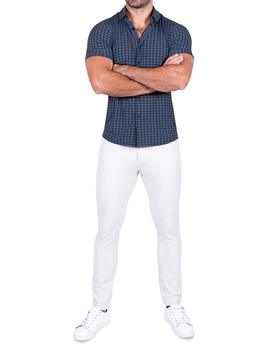 "The Petoskey" Navy & Blue Big Gingham