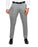 Athletic Fit Stretch Wool Suit Pants - Light Grey with White Mini Stripe