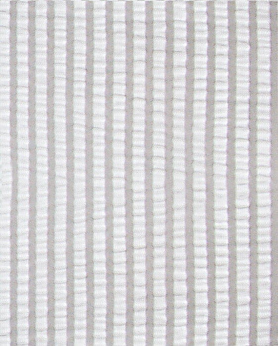 Athletic Fit Stretch Pants - Grey & White Seersucker