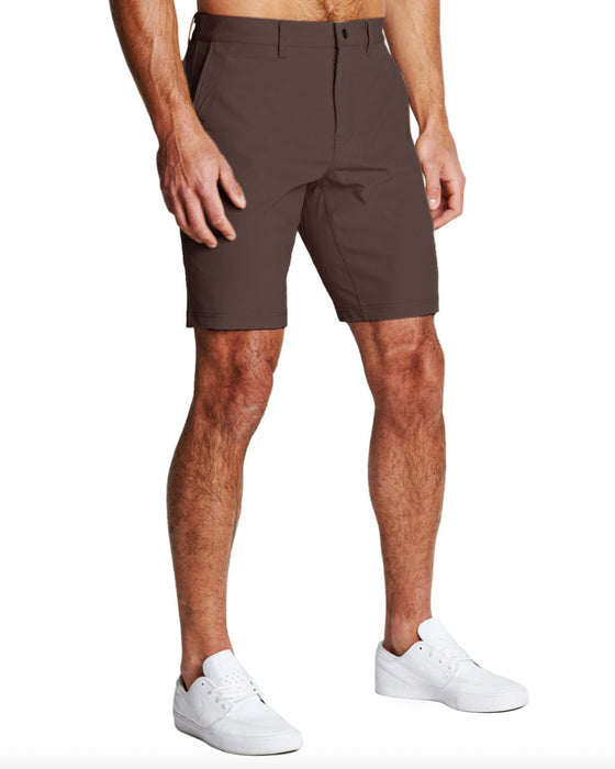 Athletic Fit Shorts - Brown