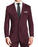 Athletic Fit Stretch Suit - Solid Plum