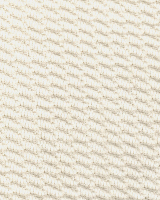 Textured Buttonless Long Sleeve Polo - Tan